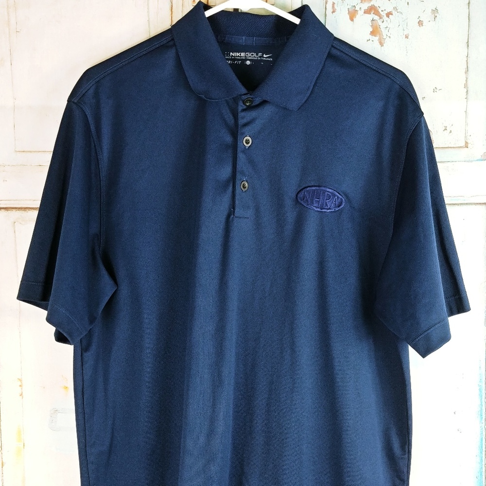 Mens Nike Dri-Fit NHRA Polo Shirt Large